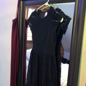 DIVIDED Black Lace Dress